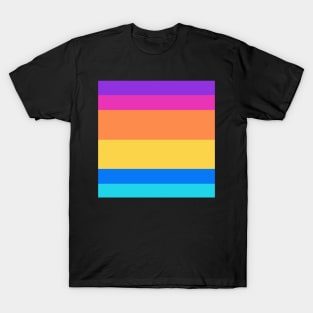 Lines of Cute Bright Colors T-Shirt